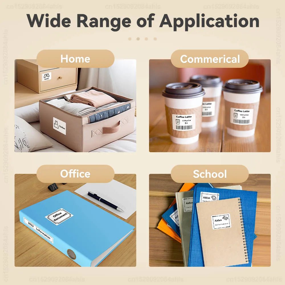 P50 Mini Portable Thermal Label Printer Similar as B1 B21 Marklife P50 E210 M110 Label Maker DIY Pattern Barcode QR Code Sticker - Velvet Haven