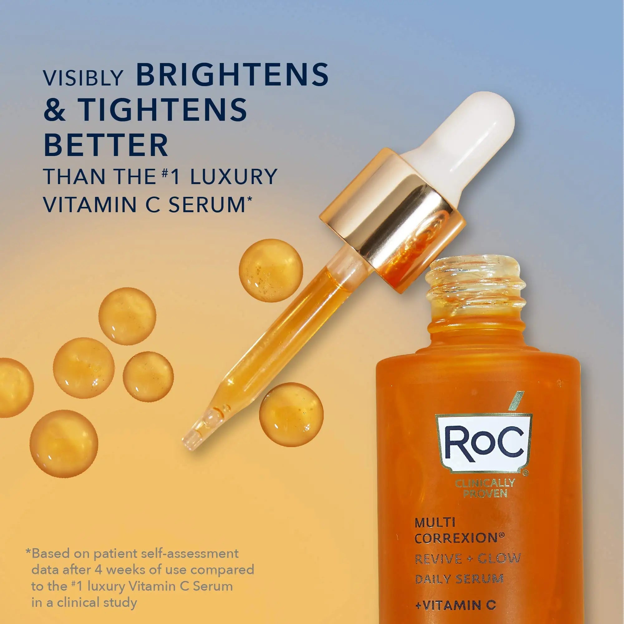Patent-Pending Formula Vitamin C Facial Serum Infused With Hyaluronic Acid & Retinol, Daily Facial Care To Make Skin Appear Brighter & Smoother In Look - Velvet Haven