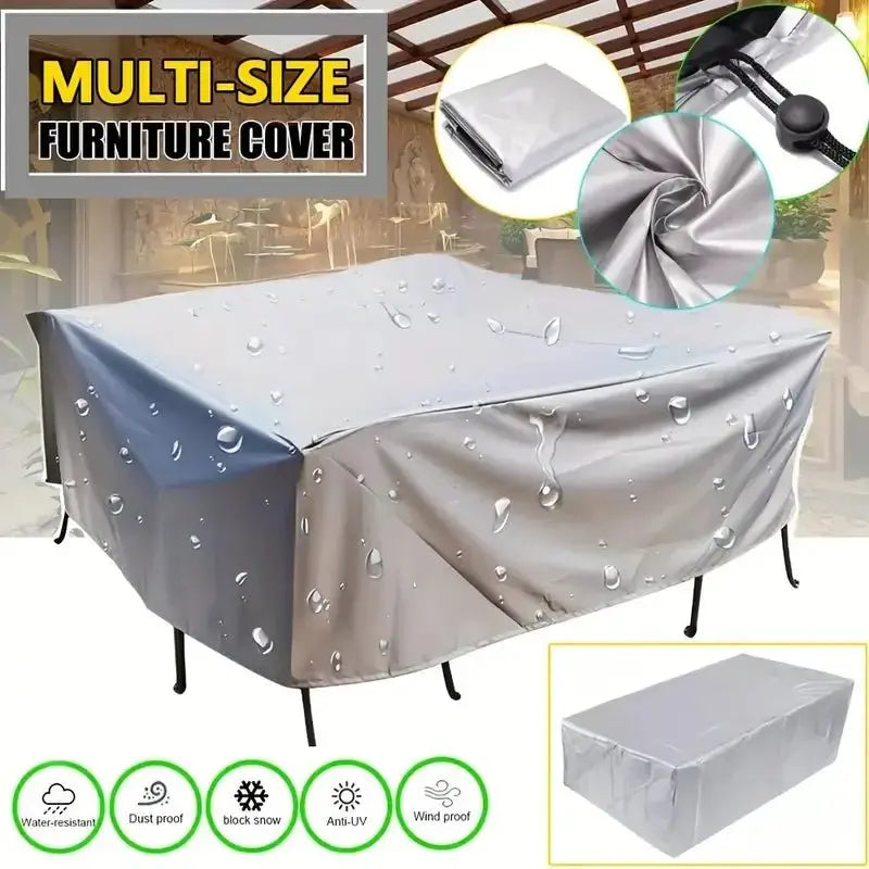Patio Furniture Covers, Table and Chair Covers Waterproof, Dustproof, UV-Resistant 210D Oxford Fabric Protective Covers - Velvet Haven