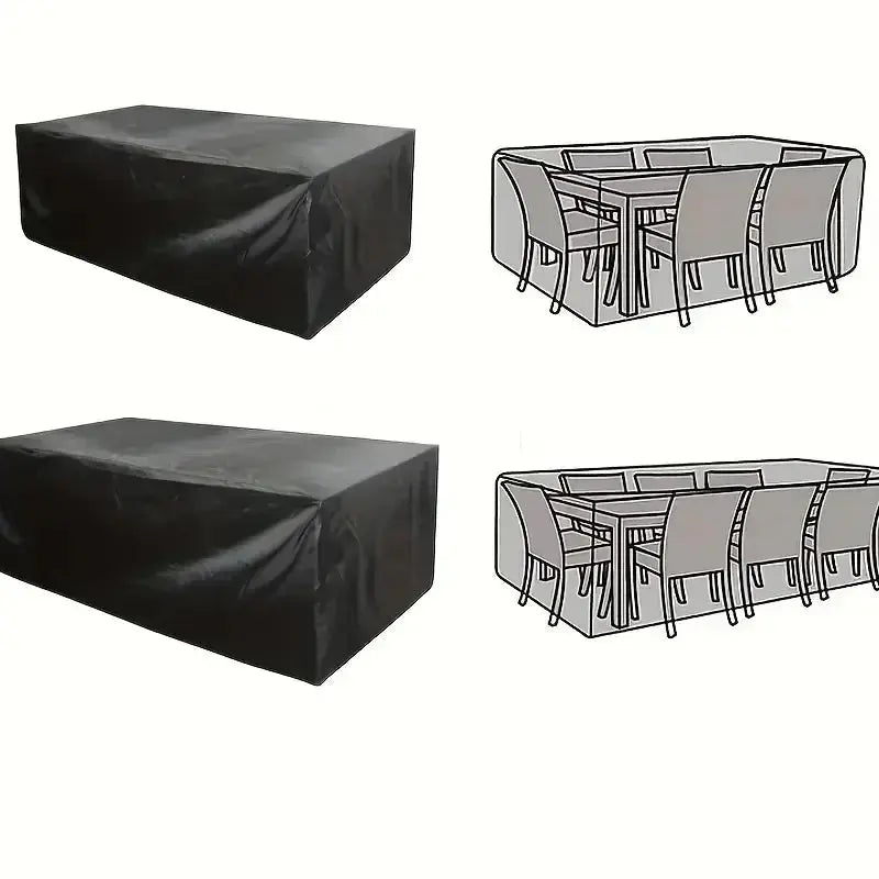 Patio Furniture Covers, Table and Chair Covers Waterproof, Dustproof, UV-Resistant 210D Oxford Fabric Protective Covers - Velvet Haven