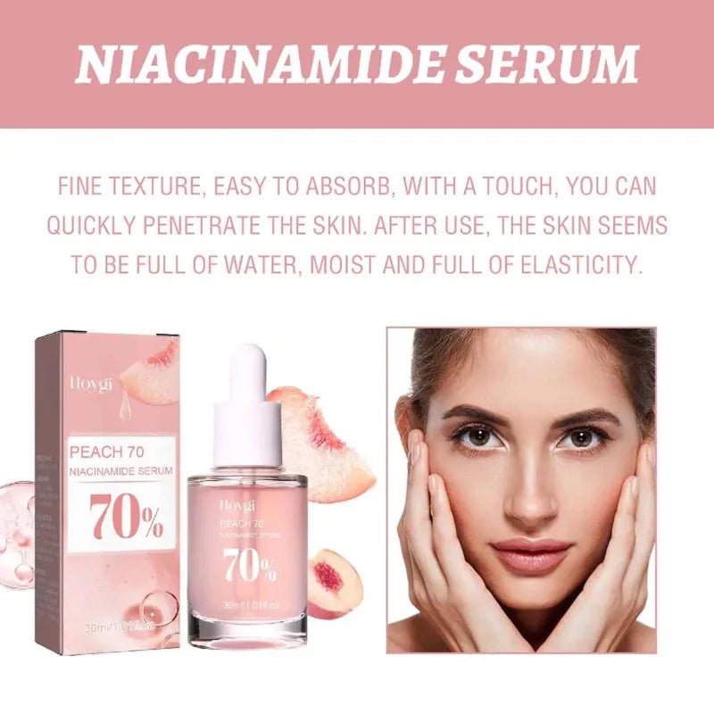 Peach Niacinamide Face Serum, 30ml - Brightening Hydration - Velvet Haven