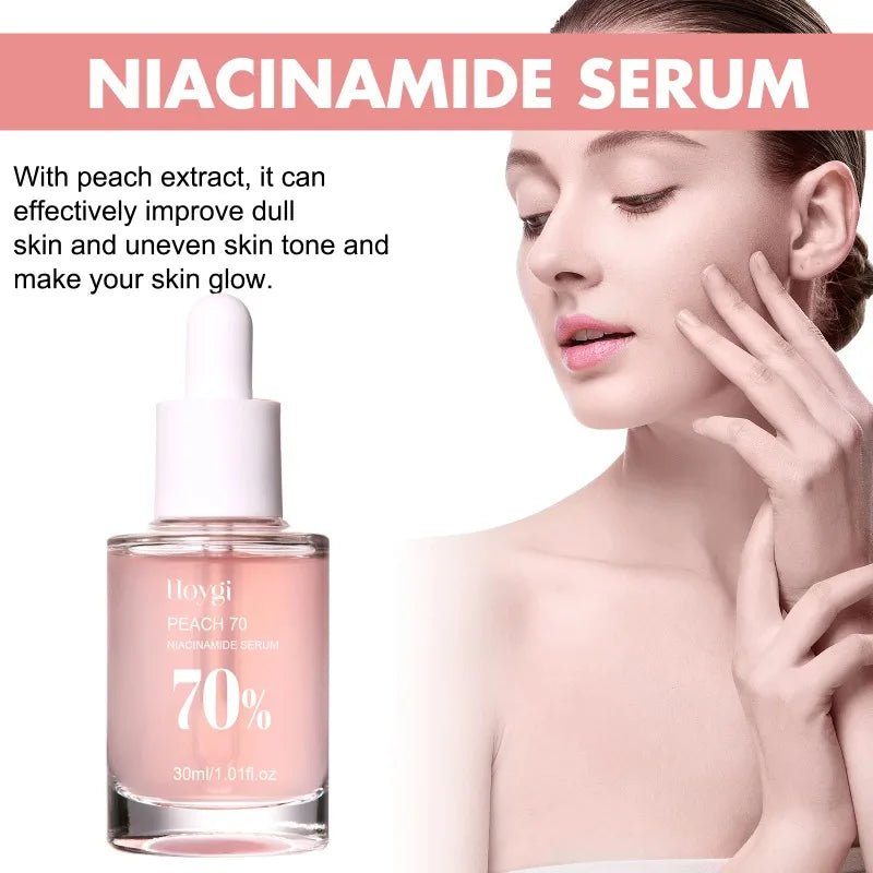 Peach Niacinamide Face Serum, 30ml - Brightening Hydration - Velvet Haven