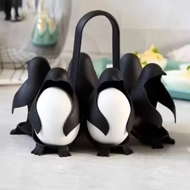 Penguin Shaped Egg Boiler Rack Plastic Egg Steamer Holder - Velvet Haven