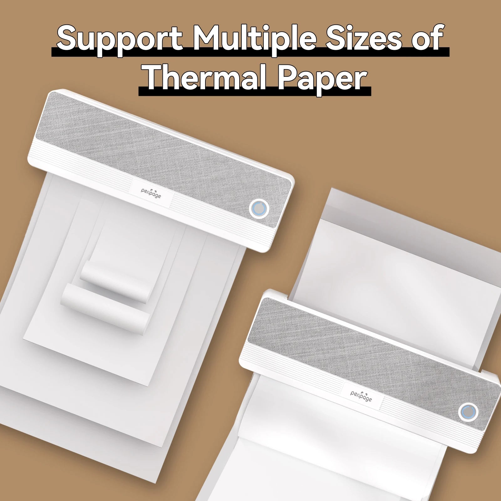 Peripage P40 P81 Mini Portable A4 Thermal Printer Wireless Bluetooth Thermal Paper Picture Inkless Printer For Office Business - Velvet Haven