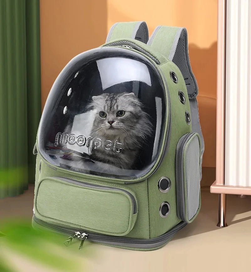Transparent Pet Carrier Backpack for Cats & Small Dogs - Velvet Haven