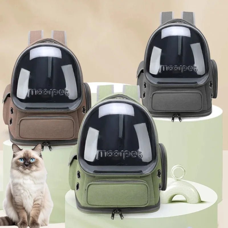 Transparent Pet Carrier Backpack for Cats & Small Dogs - Velvet Haven