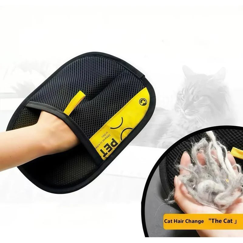 Pet Hair Remover Grooming Gloves with 2-in-1 Lint Roller – Reusable & Washable - Velvet Haven