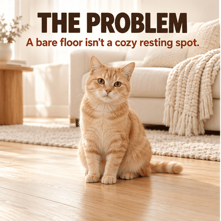 Self-Warming Cat & Dog Pet Mat - Soft Non-Slip Crate Bed