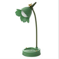 Pink Flower Cute Lamp LED Desk Lamp Table Light Adjustable Touch Rechargeable Battery Night Light for Dorm Reading Table Light - Velvet Haven