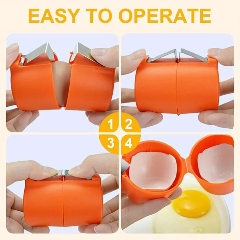 Plastic Egg Shell Opener Handheld Egg Cracker Tool - Velvet Haven