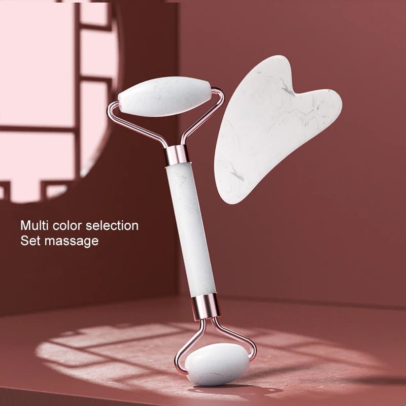 Plastic Facial Massage Roller & Scraping Board Combo - Velvet Haven