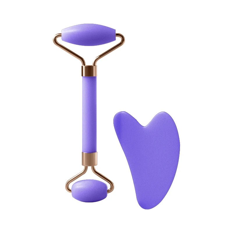 Plastic Facial Massage Roller & Scraping Board Combo - Velvet Haven
