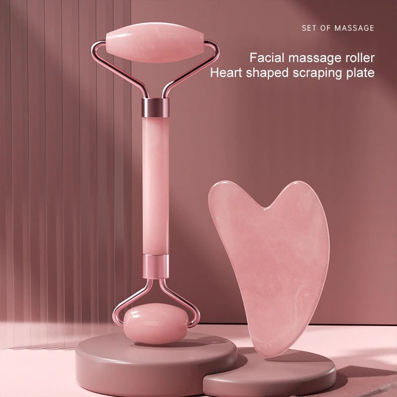 Plastic Facial Massage Roller & Scraping Board Combo - Velvet Haven