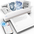 Portable A4 Thermal Printer Inkless Wireless C80 300DPI 1500mAh BT USB Type-C For Android iOS Office Work Home School Travel - Velvet Haven