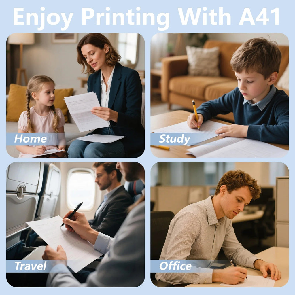 Portable A4 Thermal Printer, Wireless Bluetooth Mini Tattoo Stencil Transfer Printer, Multifunctional Tattoo & Document Printer - Velvet Haven