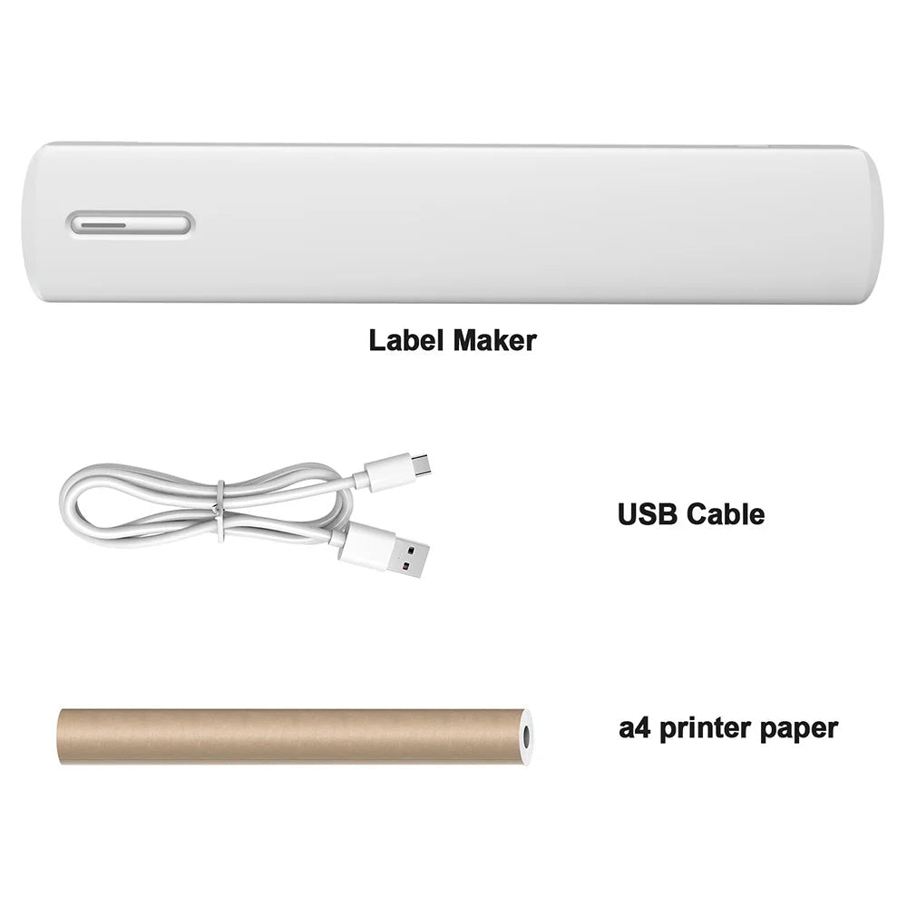 Portable Printer Wireless Inkless Thermal A4 C80 300DPI US-letter Mobile Printer Support Android iOS for Travel Work Home - Velvet Haven
