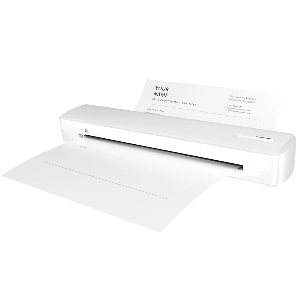Portable Printer Wireless Inkless Thermal A4 C80 300DPI US-letter Mobile Printer Support Android iOS for Travel Work Home - Velvet Haven