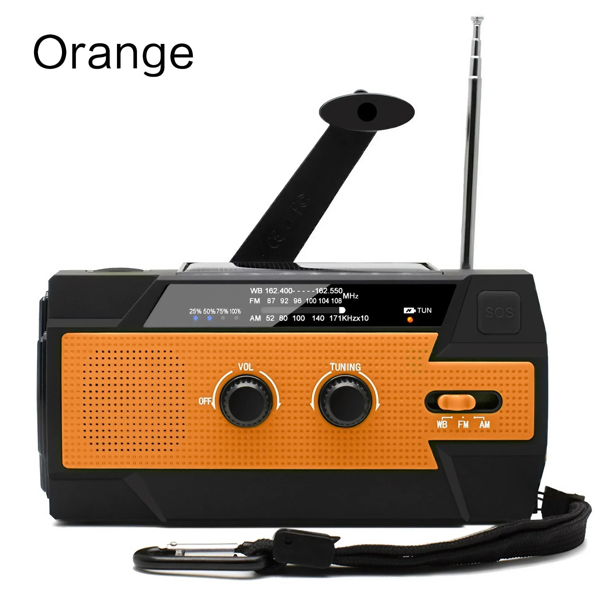 Portable Solar Hand Crank AM/FM Radio for Survival,Rechargeable Battery Powered Radio,USB Charger,Flashlight,Reading Lamp - Velvet Haven