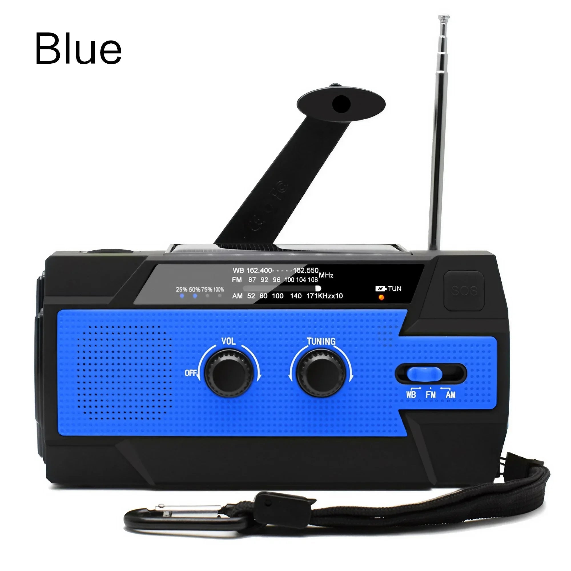 Portable Solar Hand Crank AM/FM Radio for Survival,Rechargeable Battery Powered Radio,USB Charger,Flashlight,Reading Lamp - Velvet Haven