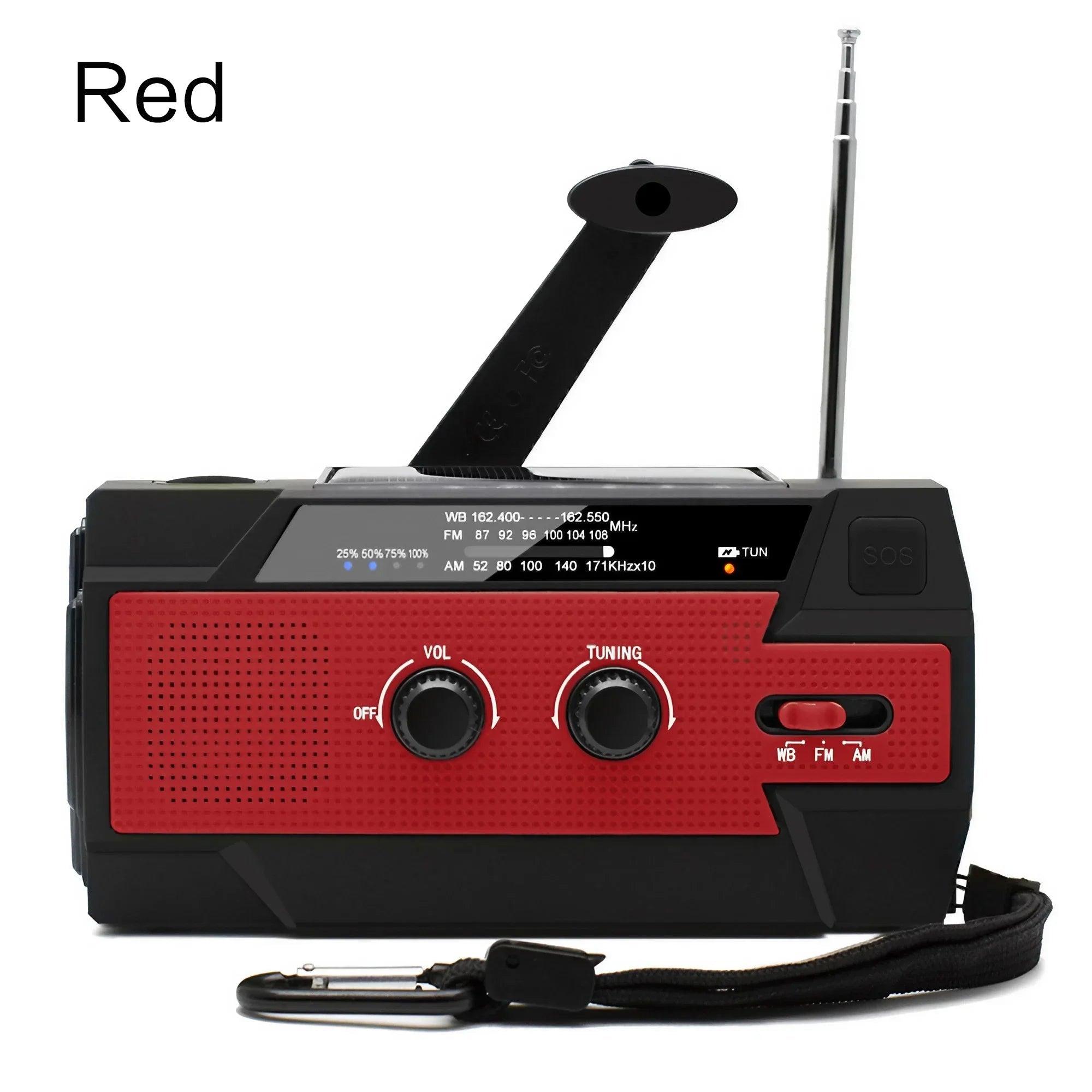 Portable Solar Hand Crank AM/FM Radio for Survival,Rechargeable Battery Powered Radio,USB Charger,Flashlight,Reading Lamp - Velvet Haven