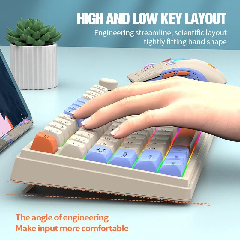 Premium Dual Modes (2.4G+Bluetooth) Keyboard Mouse Combo/Keyboard | Rechargeable | with Display Screen & Knob | Private Mold - Velvet Haven