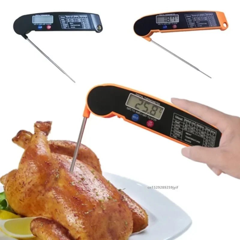 Professional Meat Thermometer Digital Instant Read With High Accuracy Waterproof & Backlit For Grill BBQ Oven Kitchen - Velvet Haven