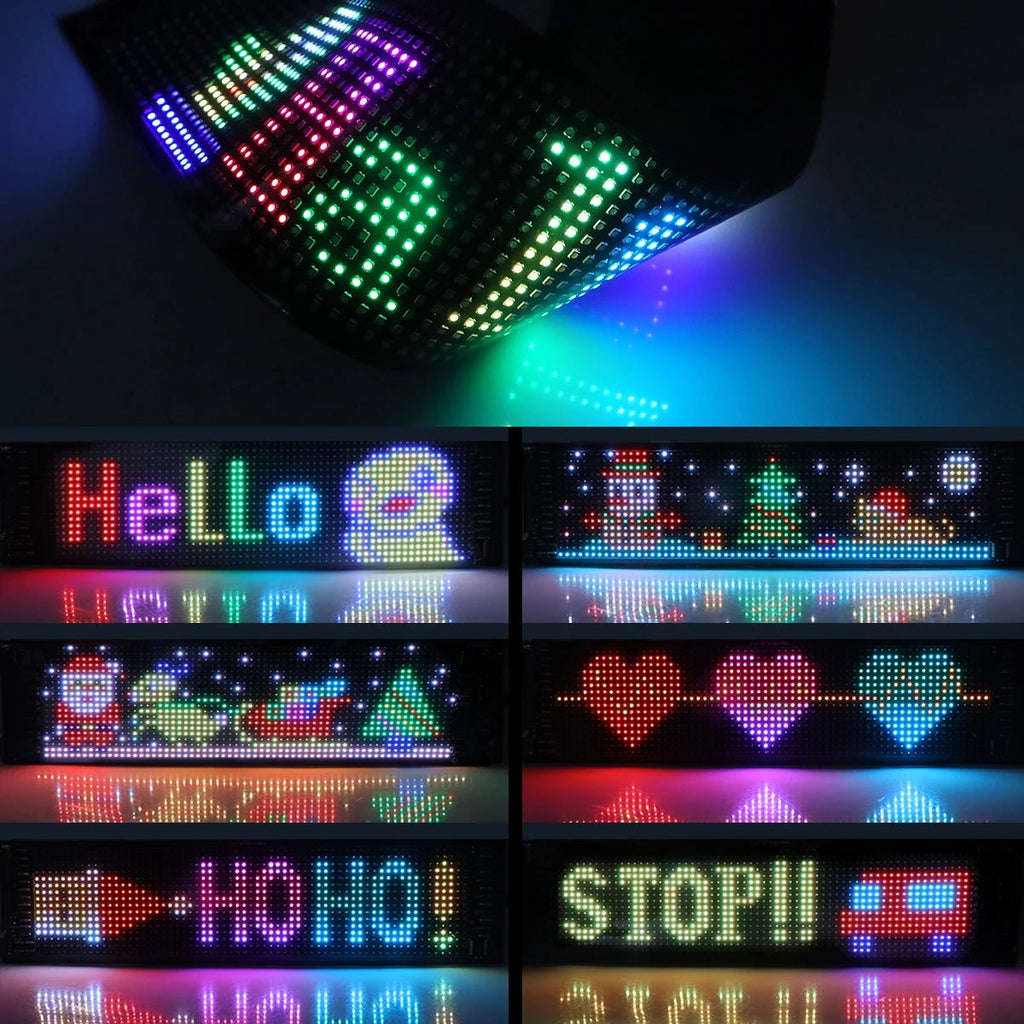 Programmable RGB LED Matrix Pixel Sign for Car & Shop - Velvet Haven