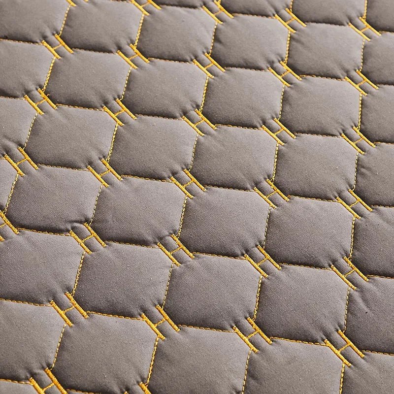 Quilted Zippered Mattress Protector Cotton-Polyester Cover - Velvet Haven