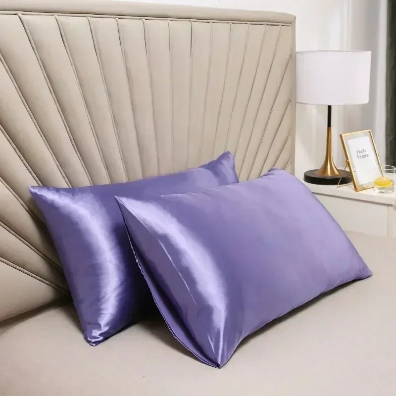 100% mulberry silk pillowcase in a luxury bedroom setting