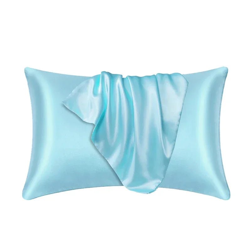 100% mulberry silk pillowcase in a luxury bedroom setting