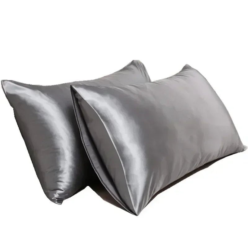 100% mulberry silk pillowcase in a luxury bedroom setting
