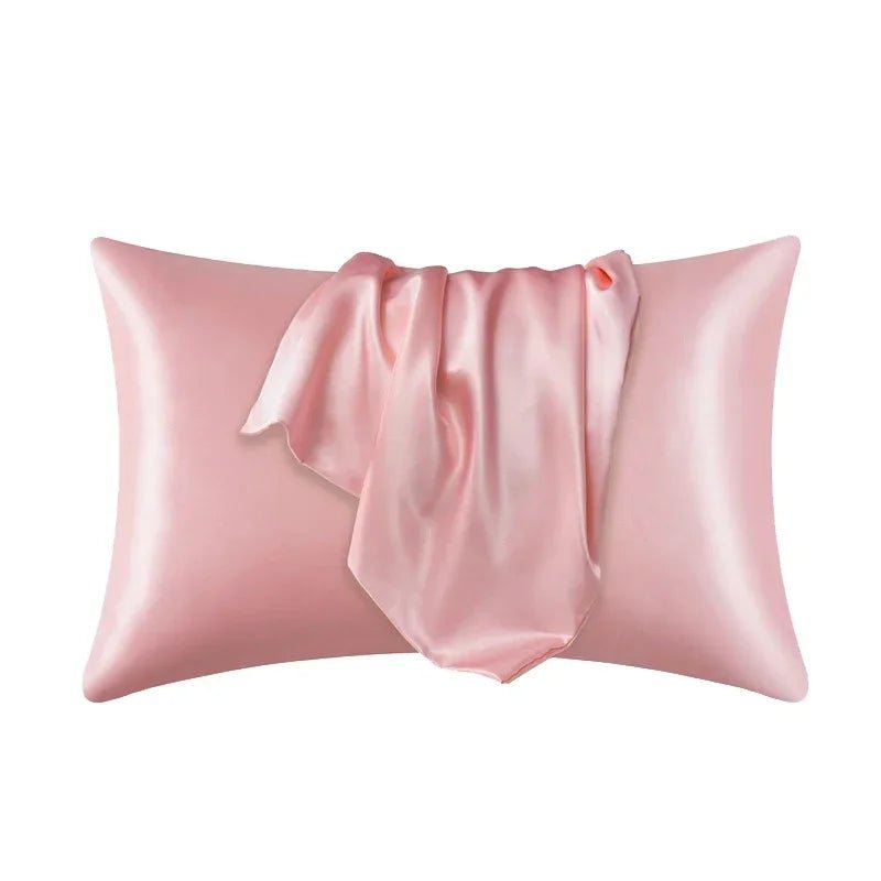 100% mulberry silk pillowcase in a luxury bedroom setting