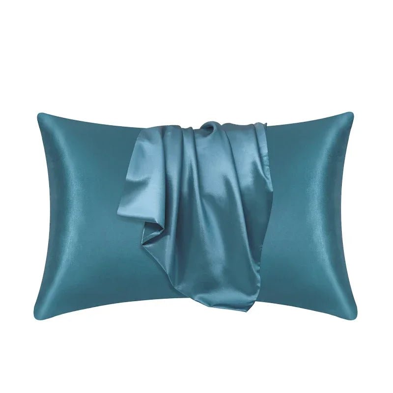 100% mulberry silk pillowcase in a luxury bedroom setting