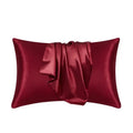 100% mulberry silk pillowcase in a luxury bedroom setting
