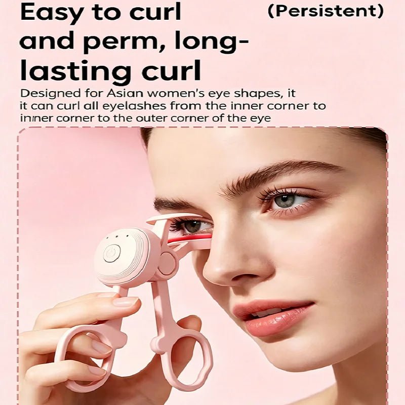 Rechargeable Heated Eyelash Curler for Long-Lasting Lift - Velvet Haven