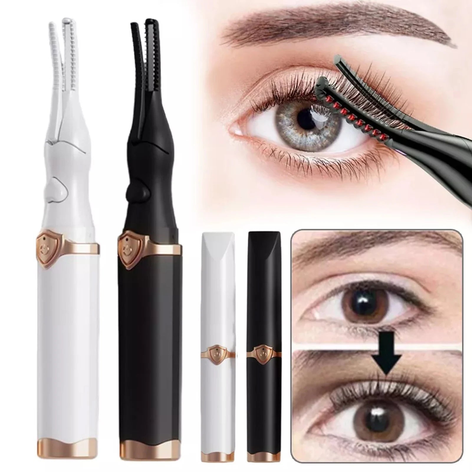 Rechargeable Heated Eyelash Curler with 3 Heat Modes - Velvet Haven
