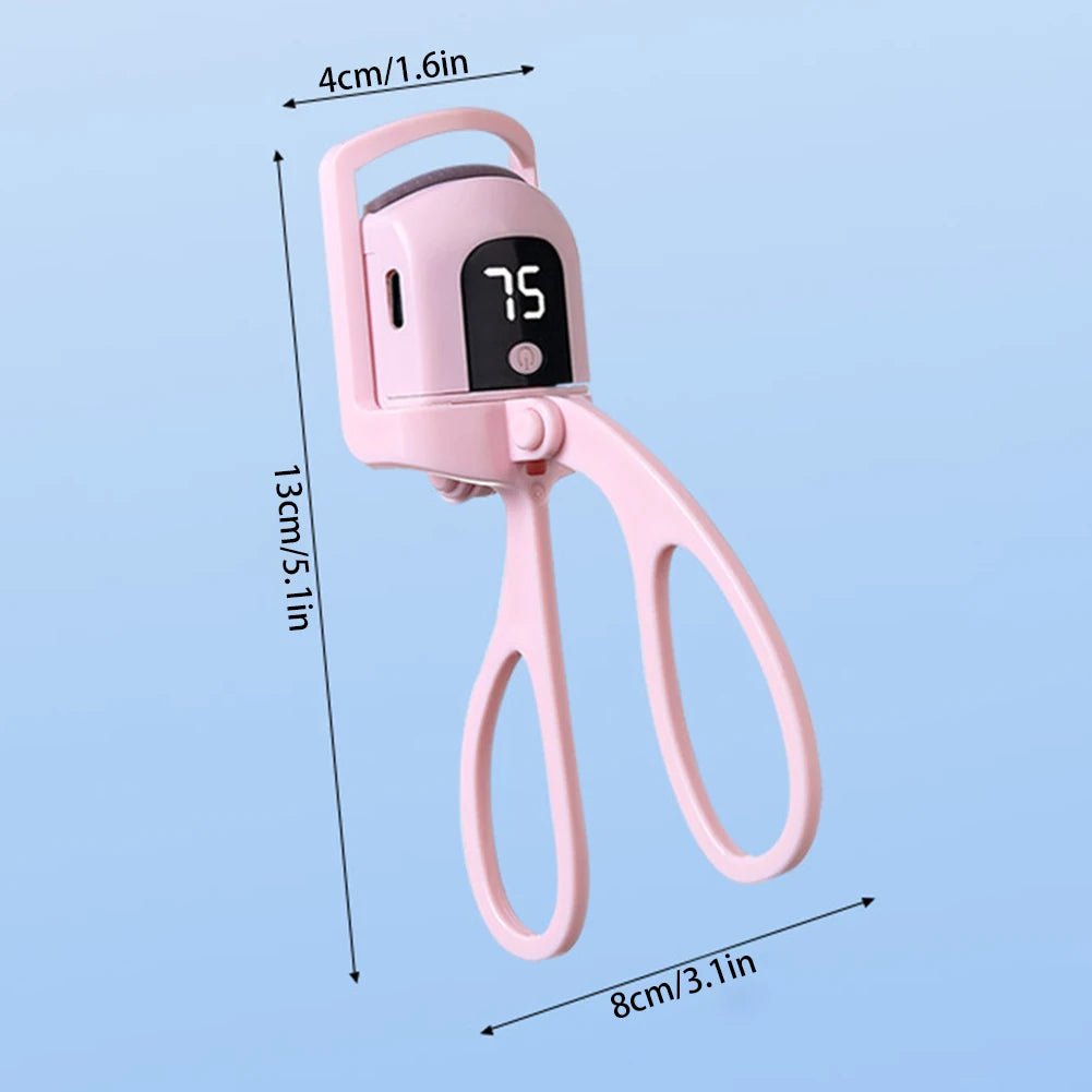 Rechargeable Heated Eyelash Curler with 3 Levels, 30-Second Preheat - Velvet Haven