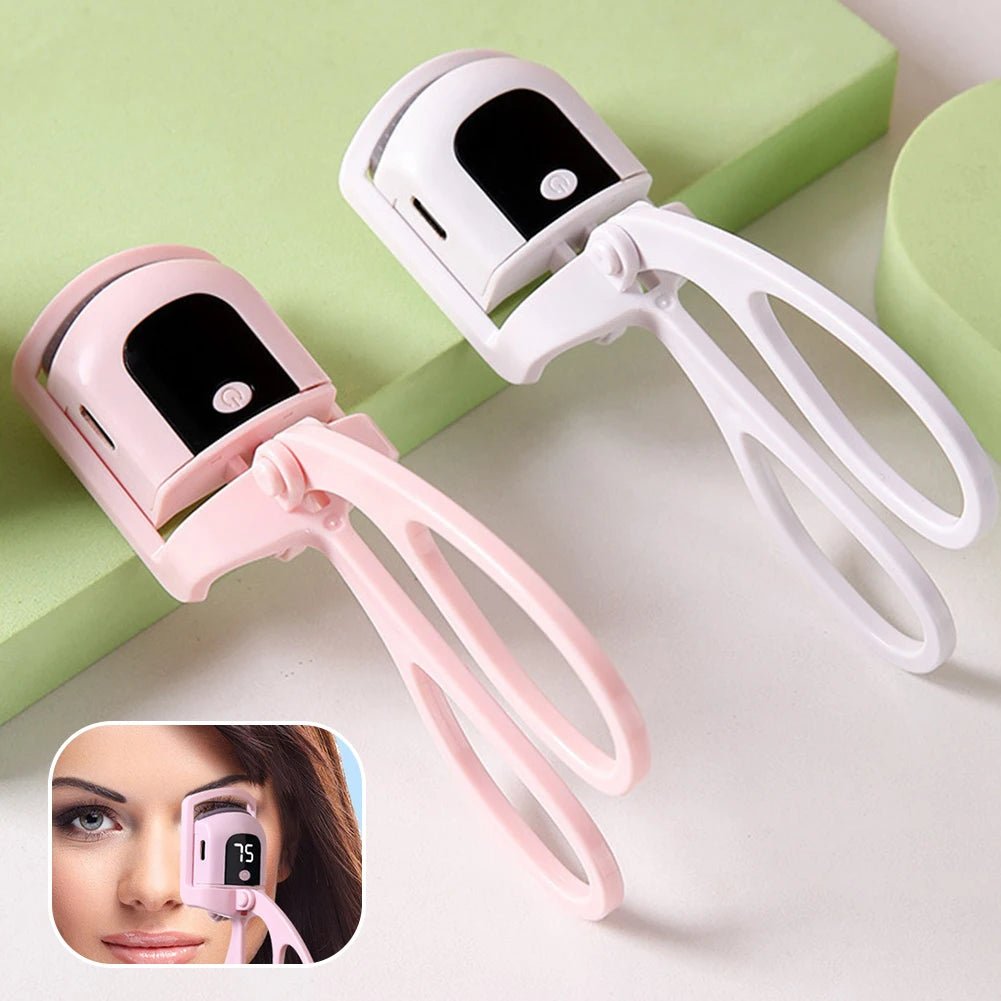 Rechargeable Heated Eyelash Curler with 3 Levels, 30-Second Preheat - Velvet Haven