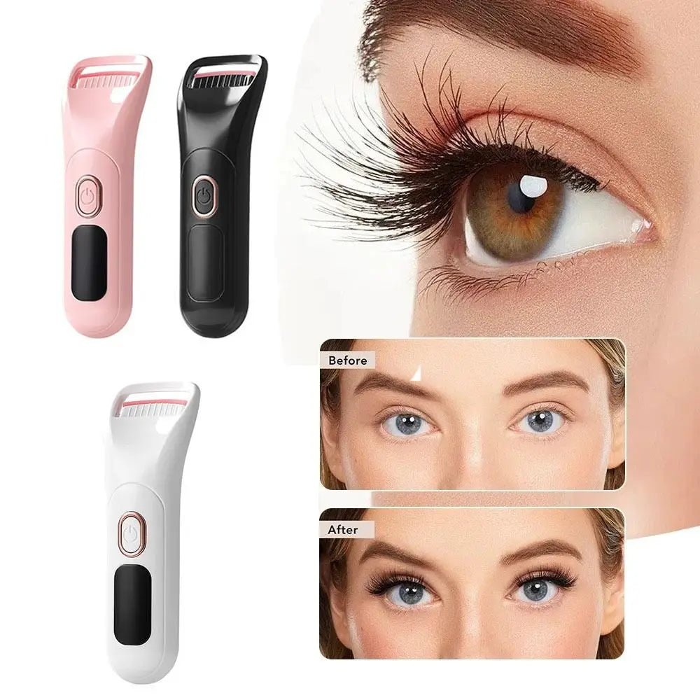 Rechargeable Heated Eyelash Curler with Digital Display, 3 Modes - Velvet Haven