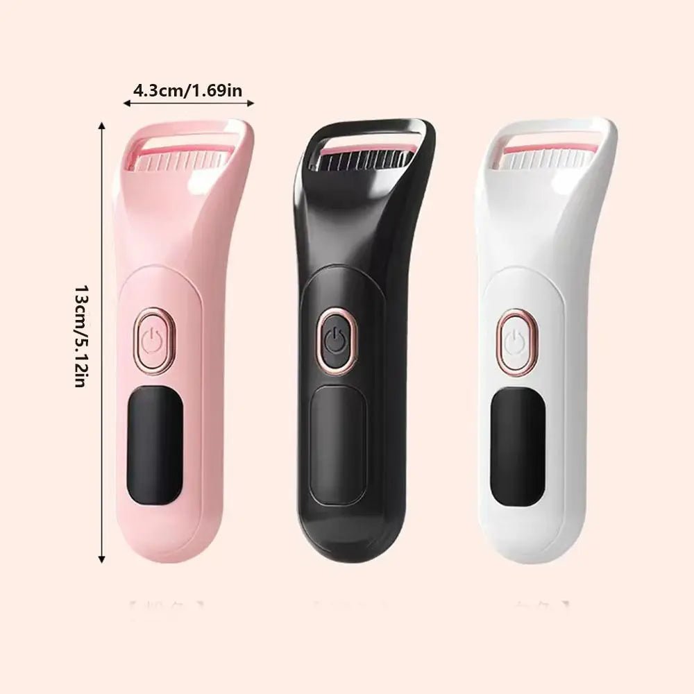 Rechargeable Heated Eyelash Curler with Digital Display, 3 Modes - Velvet Haven