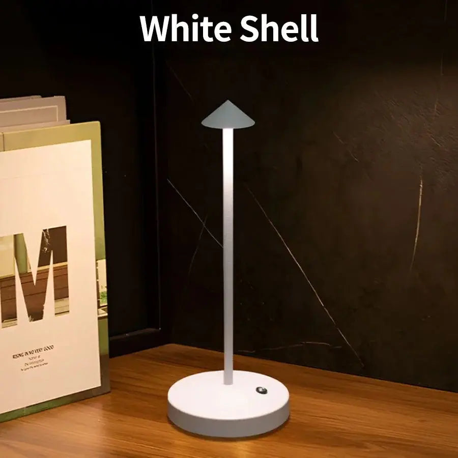 Rechargeable Table LED Lamp Touch Sensor Night Desk Lamp for Restaurant Hotel Bar Bedroom 3 Color Temperatures Stepless Dimming - Velvet Haven