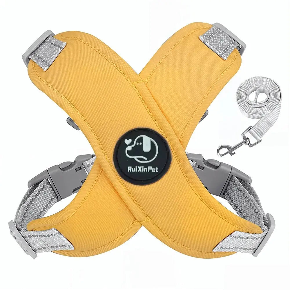 Reflective Dog Vest Harness Leash Set Soft Adjustable No Pull Pet Puppy Chest Strap for Small Medium Dogs Cats Pug Daily Walking - Velvet Haven