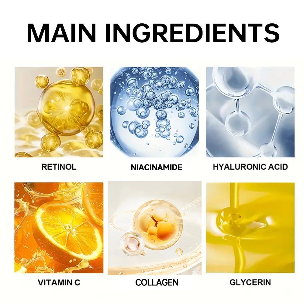 Retinal Face Serum With Niacinamide Vitamin C/E, Hyaluronic Acid & Collagen Softens Skin, Brightening & Radiance Boost - Velvet Haven