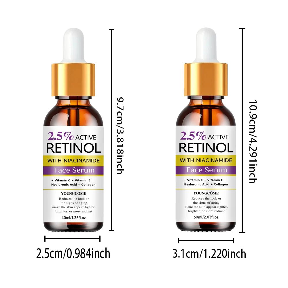 Retinal Face Serum With Niacinamide Vitamin C/E, Hyaluronic Acid & Collagen Softens Skin, Brightening & Radiance Boost - Velvet Haven