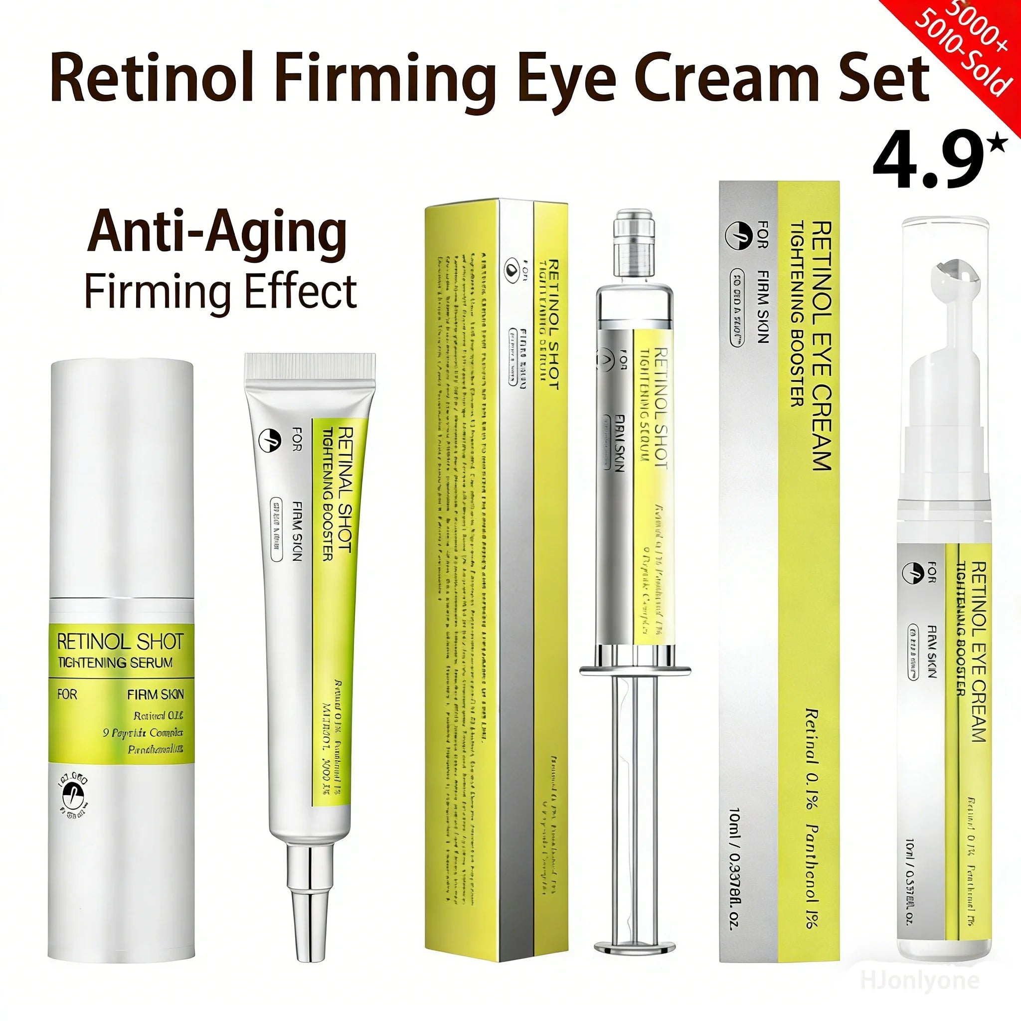 Retinol Eye Cream Facial skincare set Firming Brightening Reducing Fine Lines Dark Circles Lightweight Moisturizing Eye Skincare - Velvet Haven