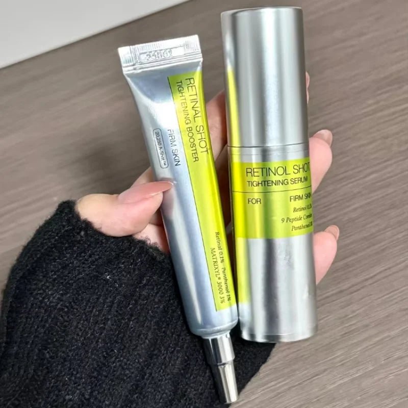Retinol Eye Cream Set Gentle Repair Essence With Vitamin C Antiaging Treatment For Dark Circles Wrinkles Firming Under Eye Serum - Velvet Haven