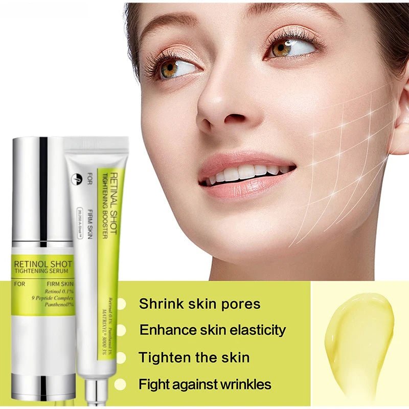 Retinol Eye Cream Set Gentle Repair Essence With Vitamin C Antiaging Treatment For Dark Circles Wrinkles Firming Under Eye Serum - Velvet Haven