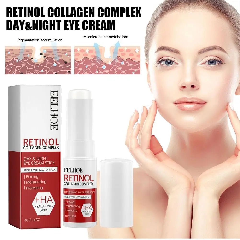 Retinol Eye Cream Stick Anti Aging Fade Dark Circles Under the Eyes Remove Eye Bags Moisturizing Firming Skin Eyes Care - Velvet Haven