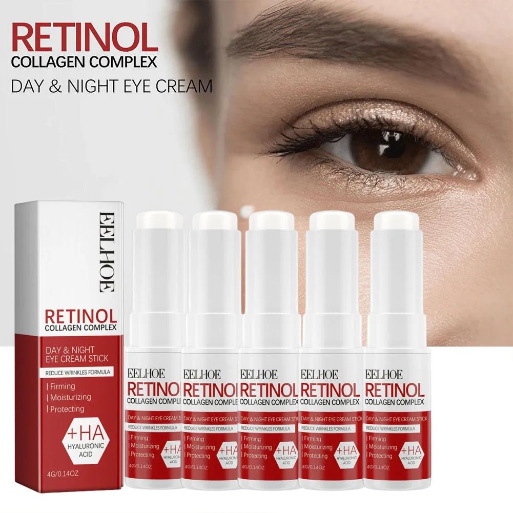 Retinol Eye Cream Stick Anti Aging Fade Dark Circles Under the Eyes Remove Eye Bags Moisturizing Firming Skin Eyes Care - Velvet Haven