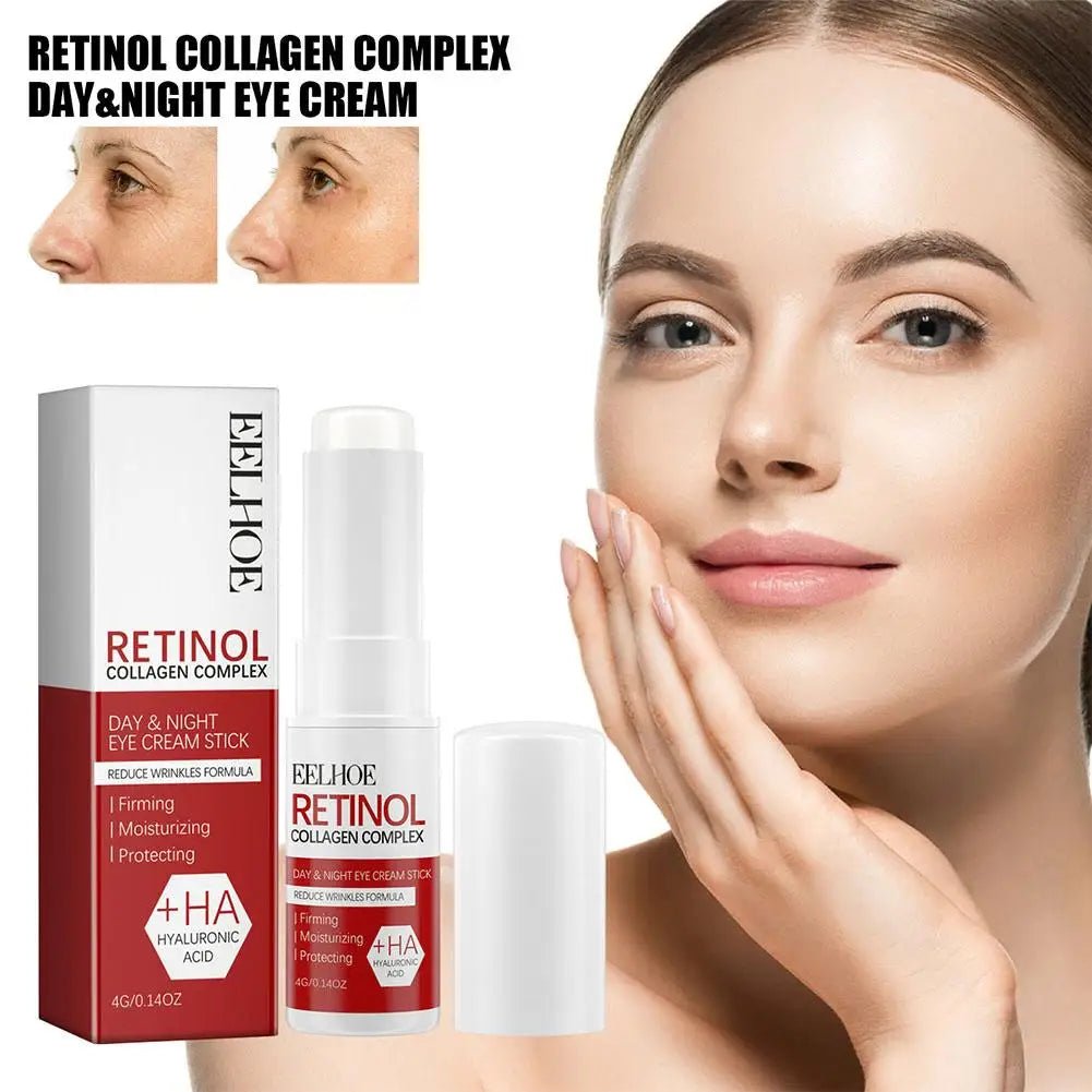 Retinol Eye Cream Stick Anti Aging Fade Dark Circles Under the Eyes Remove Eye Bags Moisturizing Firming Skin Eyes Care - Velvet Haven